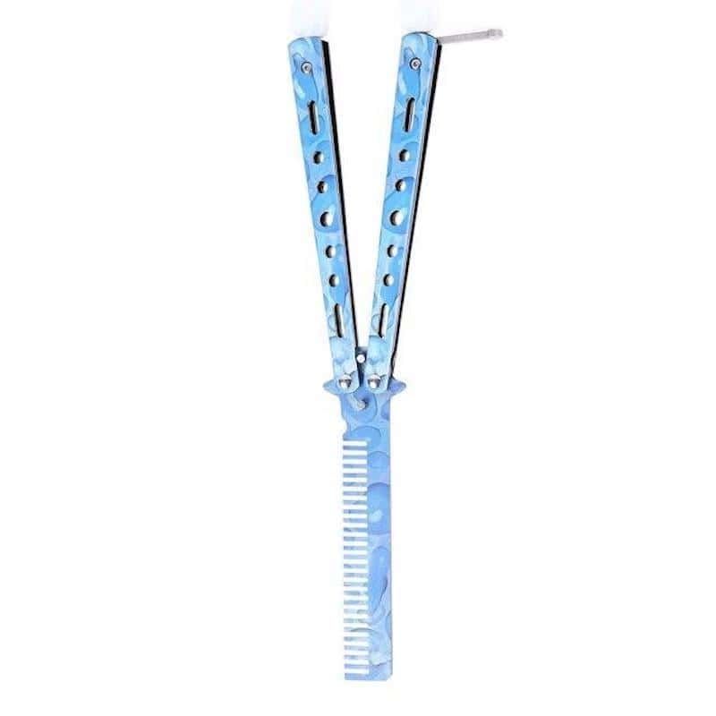 Butterfly Messer Balisong Blau