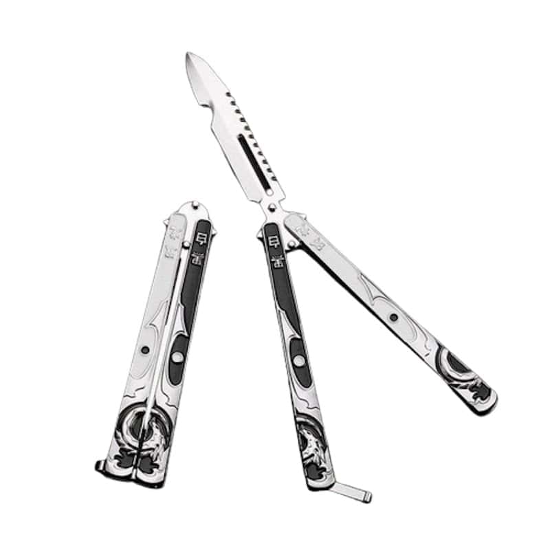 Butterfly Messer Balisong Verchromt